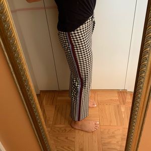 Derek Lam 10 Crosby gingham striped pants